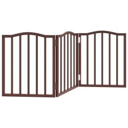 Barrière pour chien pliable 3 panneaux 150 cm bois de peuplier 