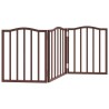 Barrière pour chien pliable 3 panneaux 150 cm bois de peuplier 