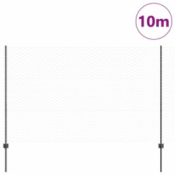 Poteaux de clôture 10 pcs U-Channel Gris 150 cm Acier 