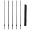 Poteaux de clôture 10 pcs U-Channel Gris 150 cm Acier 