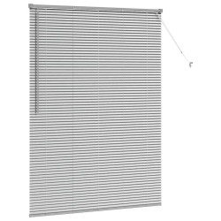 Store de Fenêtre avec des rideaux Autre Argenté 80 x 130 cm Aluminium 