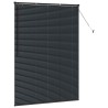 Store de Fenêtre avec des rideaux Autre Noir 80 x 130 cm Aluminium 