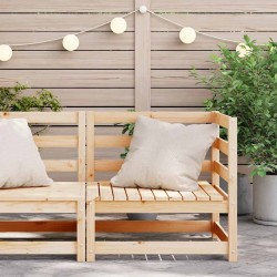 Canapé d'angle de jardin 70x70x67 cm bois de pin massif 