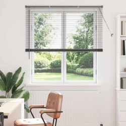 Store de Fenêtre Gris foncé 80 x 130 cm Aluminium 