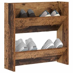 Cabinets à chaussures muraux Vieux bois 60 x 18 x 60 cm 