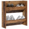 Cabinets à chaussures muraux Vieux bois 60 x 18 x 60 cm 