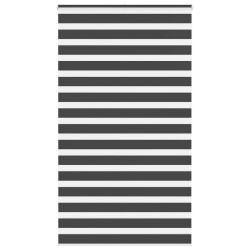 Store zèbre noir 130x200 cm largeur du tissu 125,9 cm polyester 