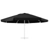 Tissu de remplacement pour parasol d'extérieur Noir 610 cm 