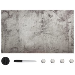 Tableau noir magnétique mural Verre 100x60 cm 