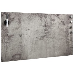 Tableau noir magnétique mural Verre 100x60 cm 