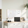 Tableau blanc magnétique avec cadre bois de pin massif 100x55cm 