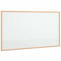 Tableau blanc magnétique avec cadre bois de pin massif 100x55cm 