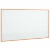Tableau blanc magnétique avec cadre bois de pin massif 100x55cm 