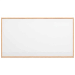 Tableau blanc magnétique avec cadre bois de pin massif 100x55cm 