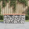 Banc jardin design gabion 103x31,5x42 cm bois massif de douglas 