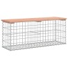 Banc jardin design gabion 103x31,5x42 cm bois massif de douglas 