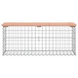 Banc jardin design gabion 103x31,5x42 cm bois massif de douglas 