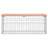 Banc jardin design gabion 103x31,5x42 cm bois massif de douglas 