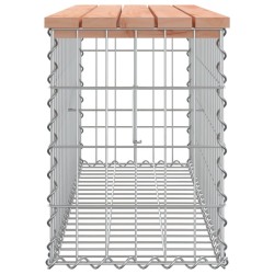 Banc jardin design gabion 103x31,5x42 cm bois massif de douglas 