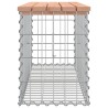 Banc jardin design gabion 103x31,5x42 cm bois massif de douglas 