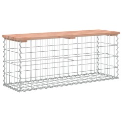 Banc jardin design gabion 103x31,5x42 cm bois massif de douglas 