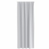 Rideaux avec des rideaux 2 pcs Gris pâle 260 x 140 cm Polyester 
