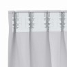 Rideaux avec des rideaux 2 pcs Gris pâle 260 x 140 cm Polyester 