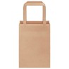 Sacs en papier 250 pcs avec poignées marron 15x8x21 cm 