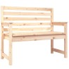 Banc de jardin 109x48x91,5 cm bois massif de pin 