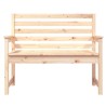 Banc de jardin 109x48x91,5 cm bois massif de pin 