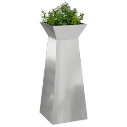 Poteau de jardin avec bol 40x40x100 cm en acier galvanisé. 
