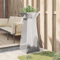Poteau de jardin avec bol 40x40x100 cm en acier galvanisé. 