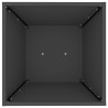 Porte-plante colonne avec bol noir, dimensions 40x40x100 cm, en acier. 