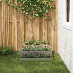 Jardinière à 3 niveaux 90x90x35 cm Acier galvanisé 