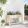Jardinier avec grilles 115x59x76 cm en bois massif de sapin 