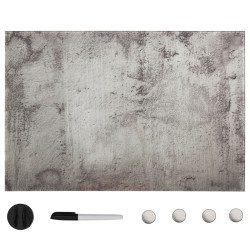Tableau noir magnétique mural Verre 60x40 cm 