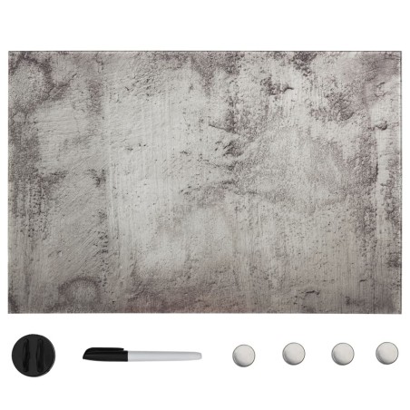 Tableau noir magnétique mural Verre 60x40 cm 