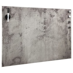 Tableau noir magnétique mural Verre 60x40 cm 