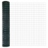 Clôture Euro avec supports verts 1,5x10 m en acier 