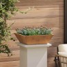 Jardinière Bowl 50x50x15 cm en acier corten 
