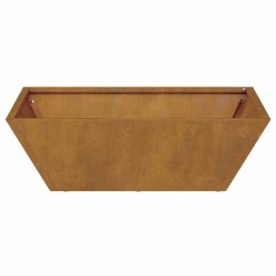 Jardinière Bowl 50x50x15 cm en acier corten 