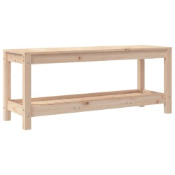 Banc de jardin 108x35x45 cm bois massif de pin 