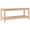 Banc de jardin 108x35x45 cm bois massif de pin 