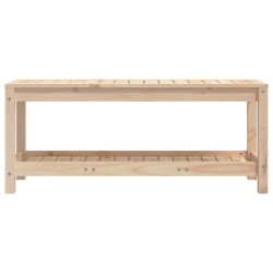 Banc de jardin 108x35x45 cm bois massif de pin 
