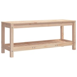 Banc de jardin 108x35x45 cm bois massif de pin 
