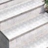 Plaques en aluminium à motif en damier 4 pcs Antidérapantes 100x25 cm 