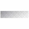 Plaques en aluminium à motif en damier 4 pcs Antidérapantes 100x25 cm 