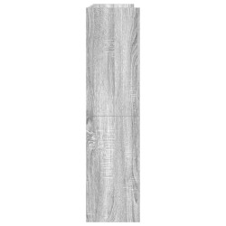 Étagère à chaussures sonoma gris 80x25x100 cm bois d'ingénierie 