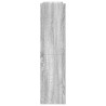 Étagère à chaussures sonoma gris 80x25x100 cm bois d'ingénierie 