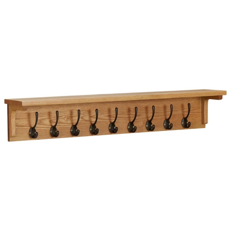 Porte-manteau 90x16x16 cm Bois de chêne massif Porte-manteau 90x16x16 cm Bois de chêne massif